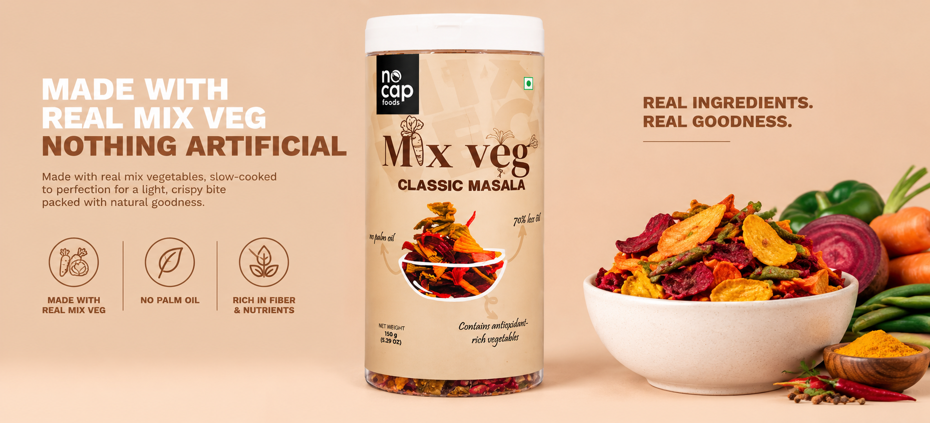 NoCap mixed vegetable snack